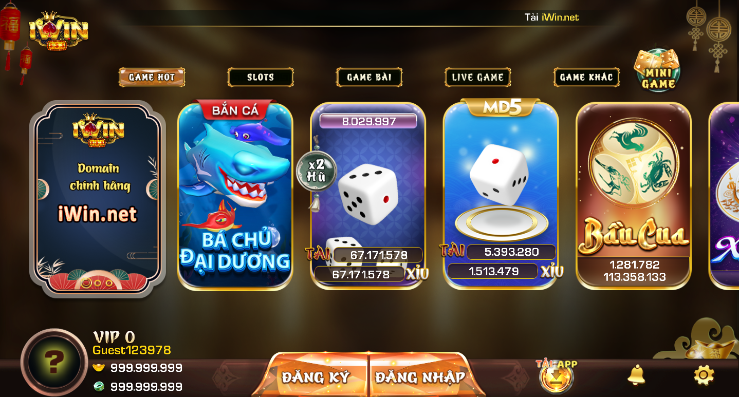 Cổng game bài đổi thưởng IWIN